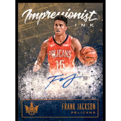 2019-20 Court Kings Impressionist Ink Autographs Citrine #23 Frank Jackson/49