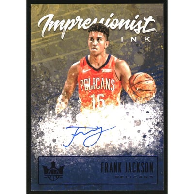 2019-20 Court Kings Impressionist Ink Autographs Sapphire #23 Frank Jackson/25