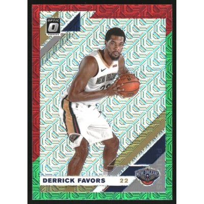 2019-20 Donruss Optic Choice Red and Green #33 Derrick Favors