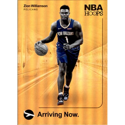 2019-20 Hoops Arriving Now Holo #2 Zion Williamson