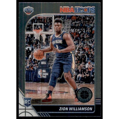2019-20 Hoops Premium Stock #258 Zion Williamson RC