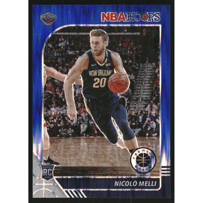 2019-20 Hoops Premium Stock Prizms Blue Flash #242 Nicolo Melli