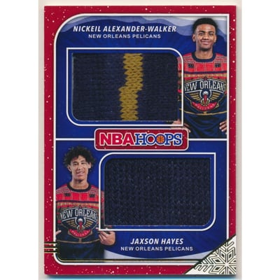 2019-20 Hoops Rookie Sweaters Dual #15 Jaxson Hayes/Nickeil Alexander-Walker