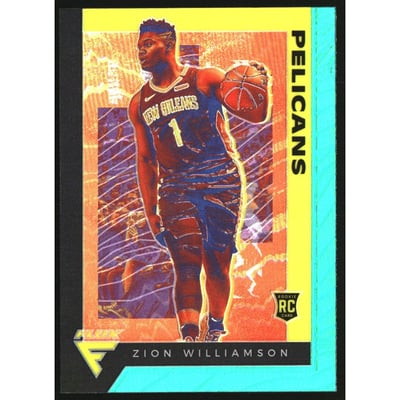 2019-20 Panini Chronicles Teal #584 Zion Williamson/Flux