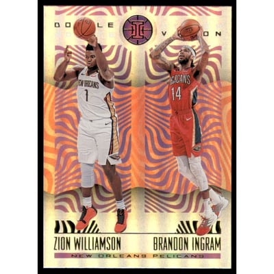 2019-20 Panini Illusions Double Vision #29 Zion Williamson/Brandon Ingram