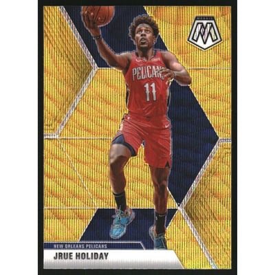 2019-20 Panini Mosaic Mosaic Gold Wave #126 Jrue Holiday