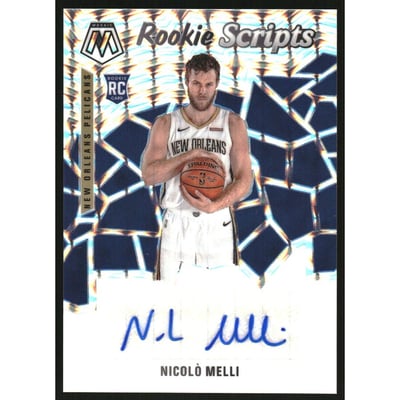 2019-20 Panini Mosaic Rookie Scripts #30 Nicolo Melli