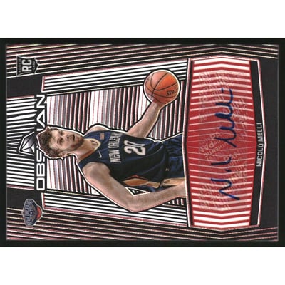 2019-20 Panini Obsidian Rookie Autographs Electric Etch Red #1 Nicolo Melli