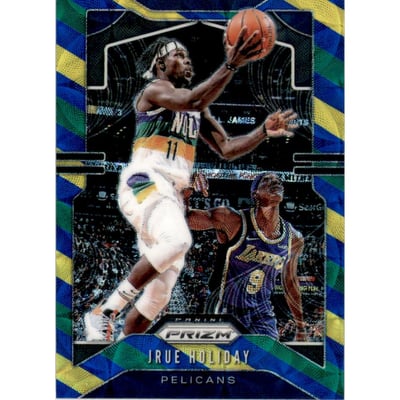 2019-20 Panini Prizm Prizms Choice Blue Yellow and Green #170 Jrue Holiday