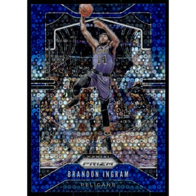 2019-20 Panini Prizm Prizms Fast Break Blue #241 Brandon Ingram