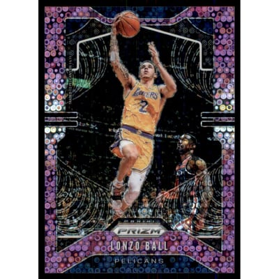 2019-20 Panini Prizm Prizms Fast Break Purple #229 Jonas Valanciunas