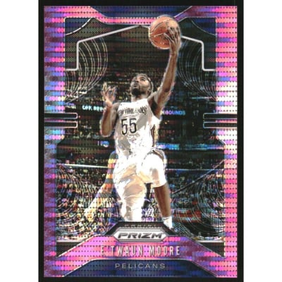 2019-20 Panini Prizm Prizms Pink Pulsar #174 E'Twaun Moore