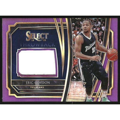 2019-20 Select Throwback Memorabilia Prizms Purple #22 Eric Gordon