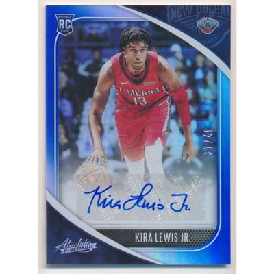 2020-21 Absolute Memorabilia Rookie Autographs Variation Level 2 #13 Kira Lewis Jr.