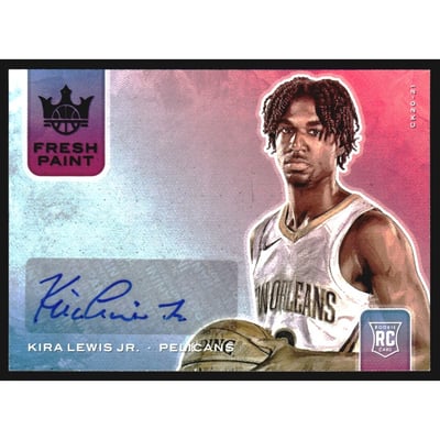 2020-21 Court Kings Fresh Paint Autographs Violet #30 Kira Lewis Jr./35