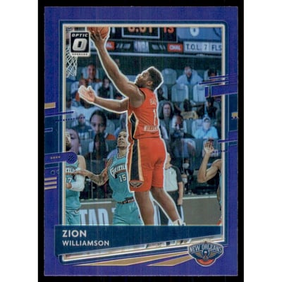 2020-21 Donruss Optic Purple #40 Zion Williamson