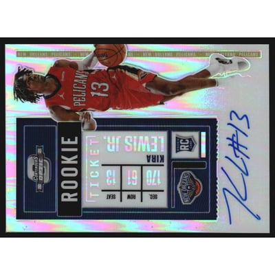 2020-21 Panini Contenders Optic #121 Kira Lewis Jr. AU RC