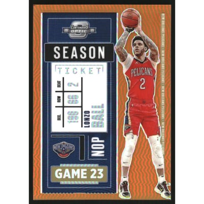 2020-21 Panini Contenders Optic Orange #32 Lonzo Ball