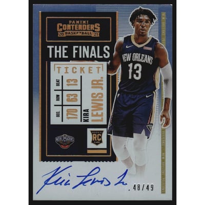 2020-21 Panini Contenders The Finals Ticket #139 Kira Lewis Jr. AU