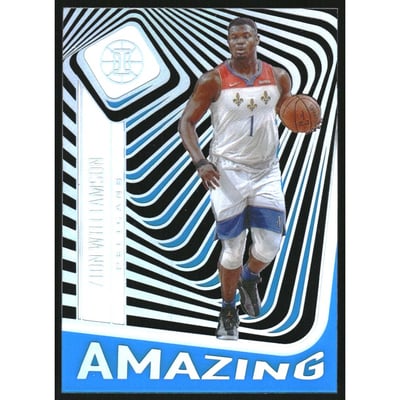 2020-21 Panini Illusions Amazing Sapphire #16 Zion Williamson