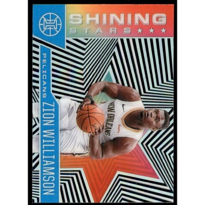 2020-21 Panini Illusions Shining Stars Sapphire #13 Zion Williamson