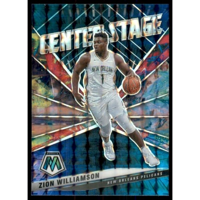 2020-21 Panini Mosaic Center Stage #7 Zion Williamson