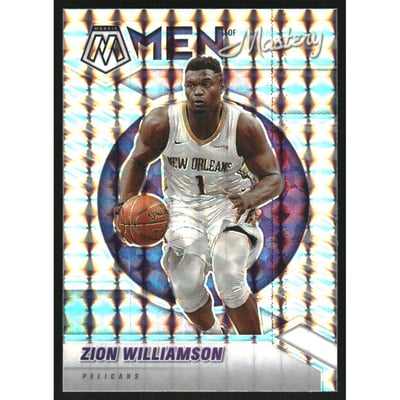 2020-21 Panini Mosaic Men of Mastery Mosaic #14 Zion Williamson