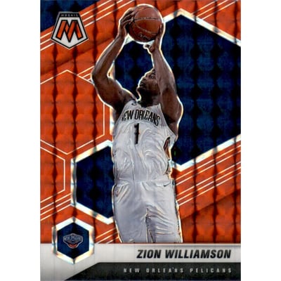 2020-21 Panini Mosaic Mosaic Red #49 Zion Williamson