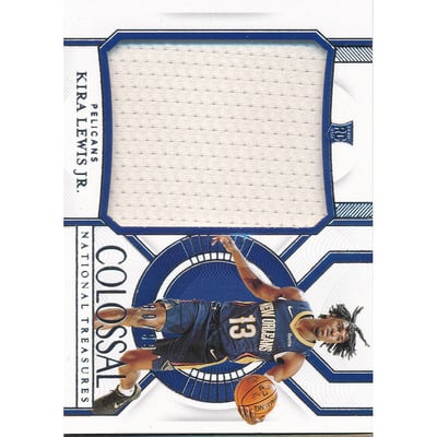 2020-21 Panini National Treasures Colossal Rookie Materials #5 Kira Lewis Jr.
