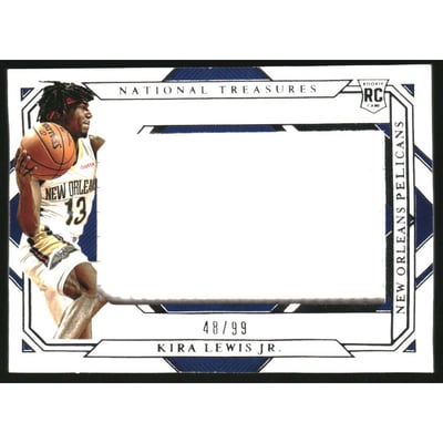 2020-21 Panini National Treasures Rookie Jumbo Materials #3 Kira Lewis Jr.