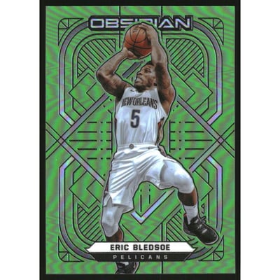 2020-21 Panini Obsidian Electric Etch Green Flood #125 Eric Bledsoe