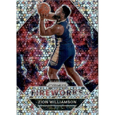 2020-21 Panini Prizm Fireworks Fast Break #30 Zion Williamson