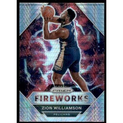 2020-21 Panini Prizm Fireworks Prizms Hyper #30 Zion Williamson