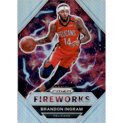 2020-21 Panini Prizm Fireworks Prizms Silver #8 Brandon Ingram