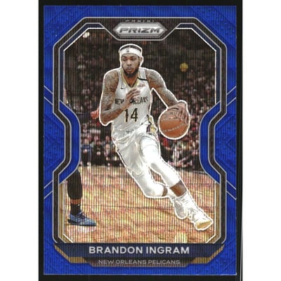 2020-21 Panini Prizm Prizms Blue Wave #145 Brandon Ingram