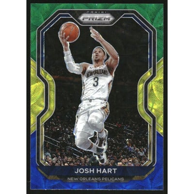 2020-21 Panini Prizm Prizms Choice Blue Yellow and Green #22 Josh Hart