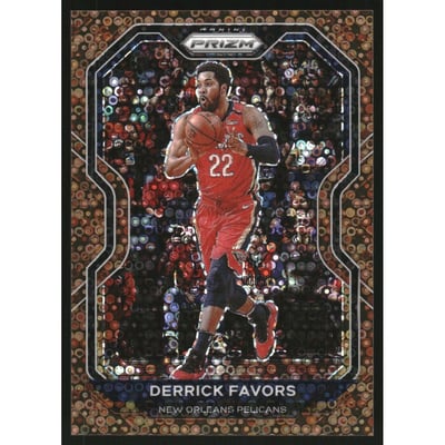 2020-21 Panini Prizm Prizms Fast Break Bronze #133 Derrick Favors