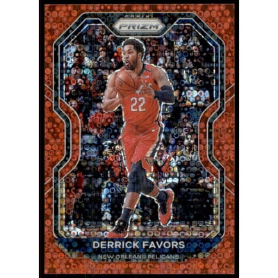 2020-21 Panini Prizm Prizms Fast Break Red #133 Derrick Favors