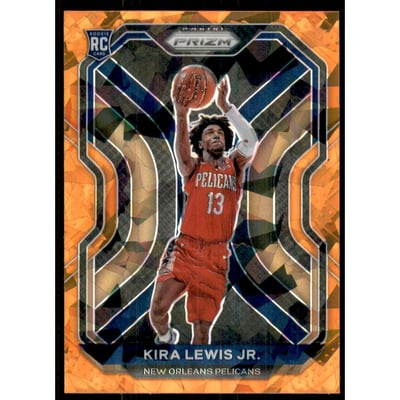 2020-21 Panini Prizm Prizms Orange Ice #272 Kira Lewis Jr.