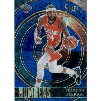 2020-21 Select Numbers Prizms Blue #38 Brandon Ingram