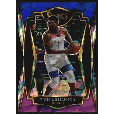 2020-21 Select Prizms Blue White Purple Ice #126 Zion Williamson