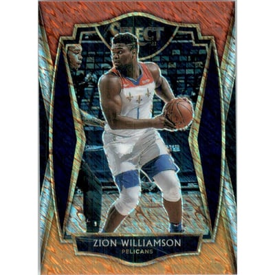 2020-21 Select Prizms Red White Orange Shimmer #126 Zion Williamson