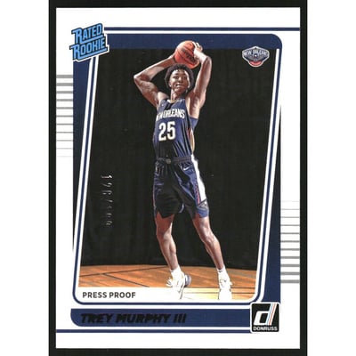 2021-22 Donruss Press Proof Purple #228 Trey Murphy III RR