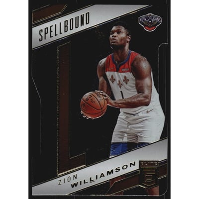 2021-22 Elite Spellbound Orange Die Cut #30 Zion Williamson