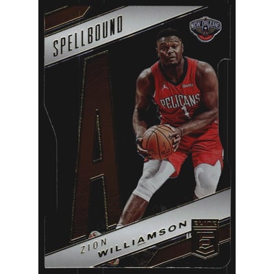 2021-22 Elite Spellbound Orange Die Cut #32 Zion Williamson