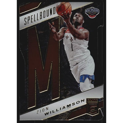 2021-22 Elite Spellbound Orange Die Cut #33 Zion Williamson