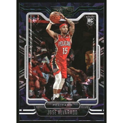 2021-22 Panini Chronicles Green Ice #267 Jose Alvarado/Playbook