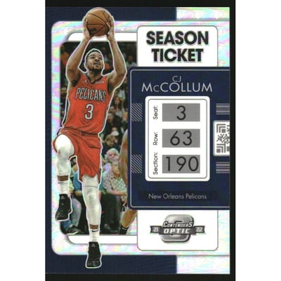 2021-22 Panini Contenders Optic 75th Anniversary #95 CJ McCollum