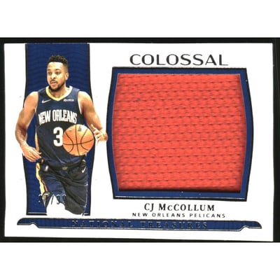2021-22 Panini National Treasures Colossal Materials #11 CJ McCollum