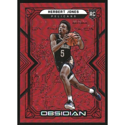 2021-22 Panini Obsidian Electric Etch Red Flood #178 Herbert Jones